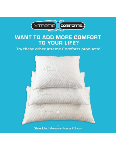 Almohadas Xtreme Comforts 2-Pack Espuma Viscoelástica Ajustables