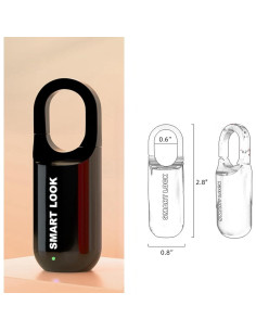 Candado Biométrico de Huella Dactilar Loccess M01 Negro 2