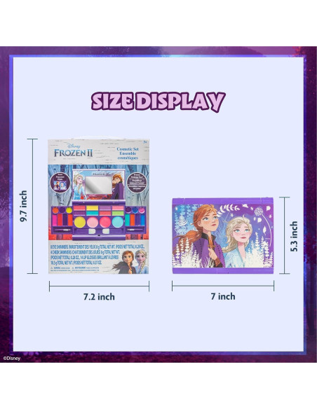 Conjunto de Cosméticos Disney Frozen Townley Girl - 14 Labiales, 4 Rubores, 8 Sombras Conjunto de Cosméticos Disney Frozen Townley Girl - 14 Labiales, 4 Rubores, 8 Sombras