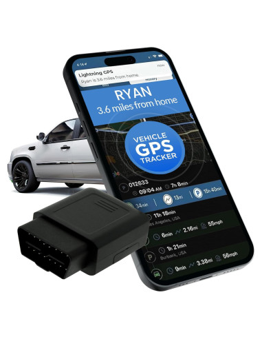 Rastreador GPS OBD-II Lightning - Monitoreo en Tiempo Real