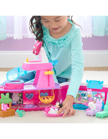 Juego de Yate Brillante Minnie Mouse Just Play 14 Piezas Juego de Yate Brillante Minnie Mouse Just Play 14 Piezas