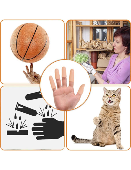 16 Protectores de Dedos de Gel Silicona Zxfuture - Alivio para Callos y Ampollas 16 Protectores de Dedos de Gel Silicona Zxfuture - Alivio para Callos y Ampollas