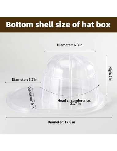 Exhibidor de Gorras de Béisbol Meisitai - 2 Juegos, Plástico Transparente