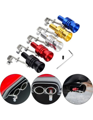 Silenciador de Escape Turbo KINOWJI Modelo Turbo123 Azul