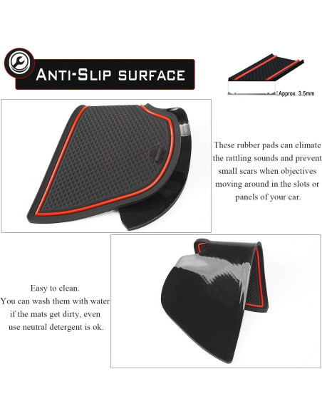 Alfombrillas Antidust Auovo para Toyota Highlander 2014-2019 - 14 Piezas Alfombrillas Antidust Auovo para Toyota Highlander 2014-2019 - 14 Piezas