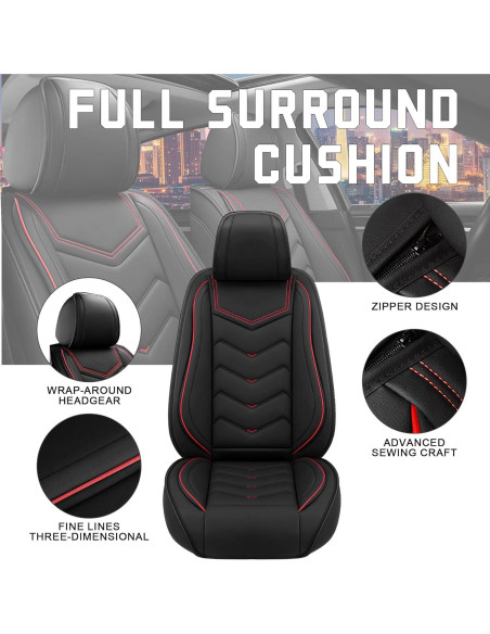Fundas de Asiento Toyota Camry 2000-2025 Cuero Nappa Negro Fundas de Asiento Toyota Camry 2000-2025 Cuero Nappa Negro