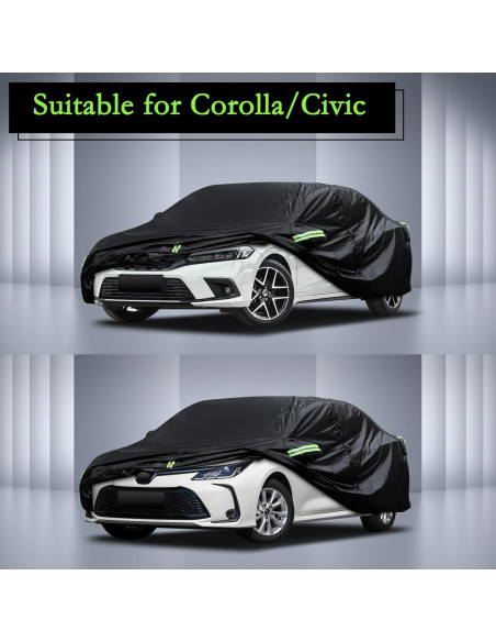 Funda de Coche Impermeable Migaven para Toyota Corolla y Honda Civic Funda de Coche Impermeable Migaven para Toyota Corolla y Honda Civic