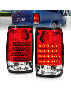 Luces Traseras LED Rojas AmeriLite para Toyota Pickup 89-95 2