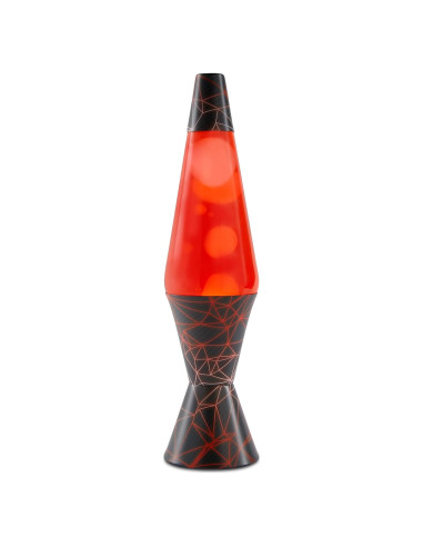 Lámpara de Lava Spencer Gifts 43.2 cm - Cera Blanca y Líquido Rojo