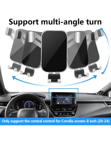 Soporte para Teléfono de Coche LUNQIN para Toyota Corolla 2020-2025