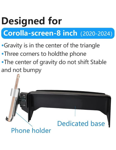 Soporte para Teléfono de Coche LUNQIN para Toyota Corolla 2020-2025