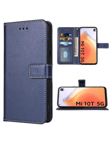 Funda Billetera FDCWTSH para Xiaomi Mi 10T Pro Azul