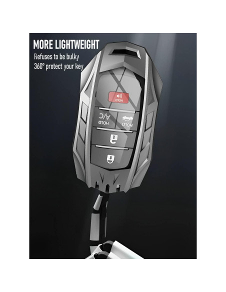 Funda para llavero Toyota YONUFI JTYB-Gris compatible Sienna Rav4 Funda para llavero Toyota YONUFI JTYB-Gris compatible Sienna Rav4