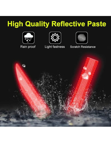 Calcomanía Reflectante Blilo para Maletero Auto Rojo 88,9 cm