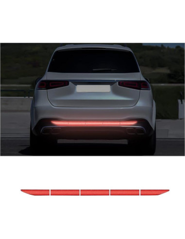 Calcomanía Reflectante Blilo para Maletero Auto Rojo 88,9 cm