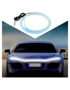 Tira LED para Coche CXCCOI 149.86 cm Blanca Impermeable