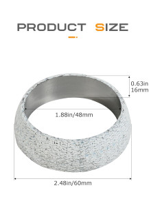 Junta de Colector de Escape SCUARI 48MM Alta Calidad 2