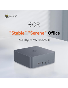 Mini PC Beelink EQR5, AMD Ryzen 5 5650U, 8GB RAM, 500GB SSD 2