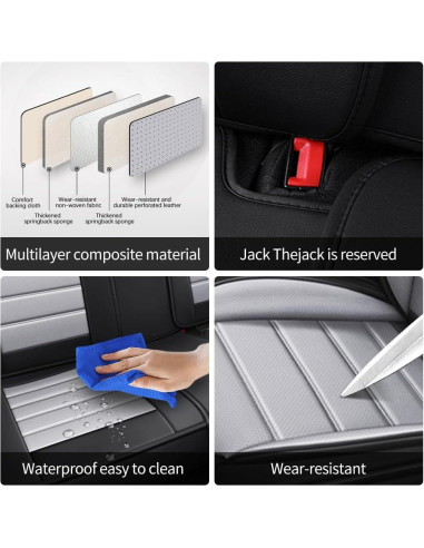 Funda de Asiento de Cuero LEYPOCO para Toyota Corolla Cross 2010-2024