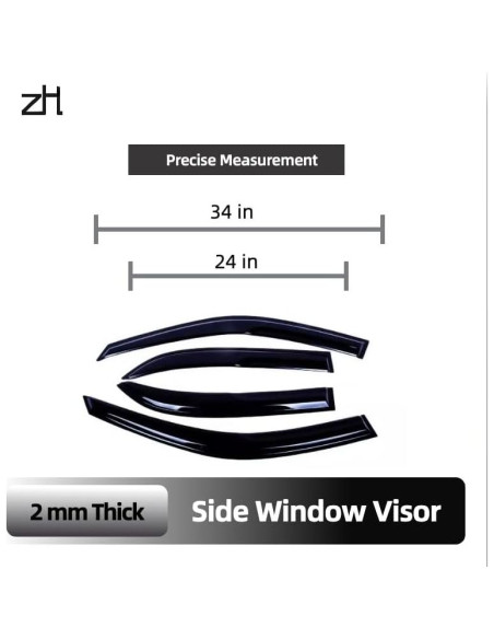 Juego de Deflectores de Ventana ZH para Toyota Corolla 1998-2002 Juego de Deflectores de Ventana ZH para Toyota Corolla 1998-2002