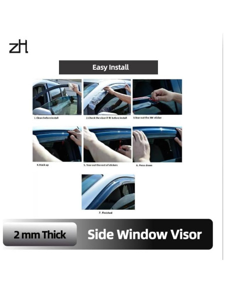Juego de Deflectores de Ventana ZH para Toyota Corolla 1998-2002 Juego de Deflectores de Ventana ZH para Toyota Corolla 1998-2002