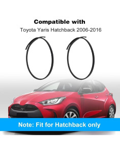 Kit Molduras Techo Izquierda y Derecha FZJDSD Toyota Yaris 2006-2016 2