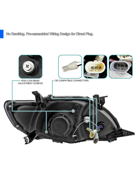 Faros Proyector Spec-D Tuning Toyota Corolla 2011-2013 Faros Proyector Spec-D Tuning Toyota Corolla 2011-2013
