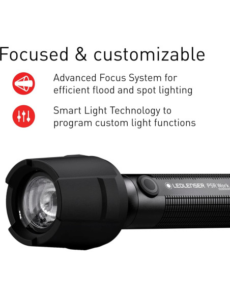 Linterna Recargable Ledlenser P5R Trabajo 480 Lúmenes IP68 Linterna Recargable Ledlenser P5R Trabajo 480 Lúmenes IP68