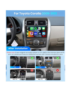 Radio de Coche Android 2+64G METEESER para Toyota Corolla 2009-2013 2