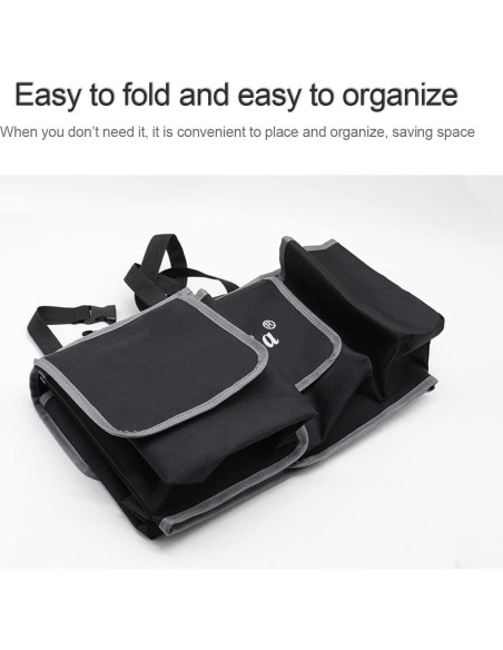 Organizador de Maletero de Coche Hanemia Negro Plegable 11kg Organizador de Maletero de Coche Hanemia Negro Plegable 11kg