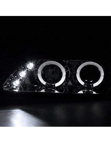 Faros Proyector LED Halo Spec-D Tuning para Toyota Corolla 93-97