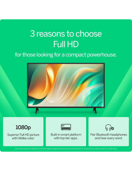 Televisor Inteligente VIZIO 32" Full HD 1080p Bluetooth HDR Televisor Inteligente VIZIO 32" Full HD 1080p Bluetooth HDR