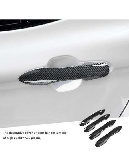 Cubierta Manija Puerta Auto DLOVEG Fibra Carbono Toyota 2018-2025 Cubierta Manija Puerta Auto DLOVEG Fibra Carbono Toyota 2018-2025