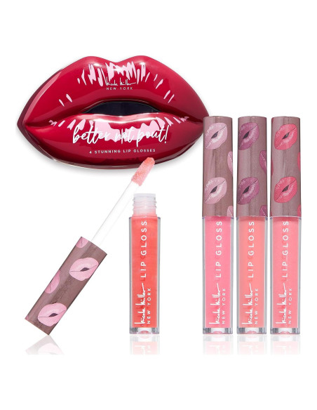 Set de Brillo Labial Nicole Miller 4 Piezas Colorido Set de Brillo Labial Nicole Miller 4 Piezas Colorido