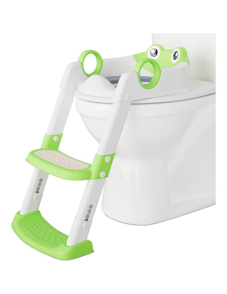 Asiento de Entrenamiento para Baño Sunvasagoo Verde con Escalera Asiento de Entrenamiento para Baño Sunvasagoo Verde con Escalera