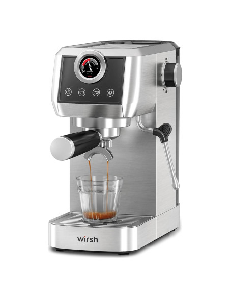 Máquina de Espresso Wirsh Barista en Casa Plus 20 Bar Acero Inoxidable Máquina de Espresso Wirsh Barista en Casa Plus 20 Bar Acero Inoxidable