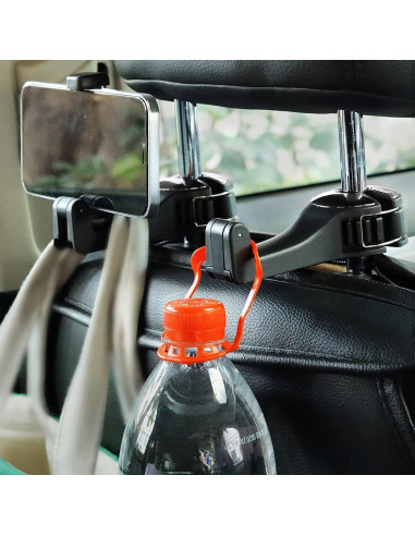 Gancho Oculto TOOVREN 2 en 1 para Auto con Soporte Teléfono