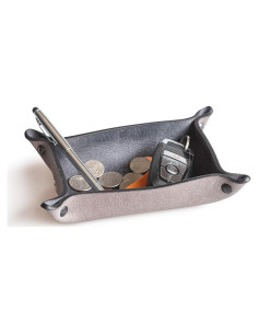 Bandeja Valet de Cuero Main Street Forge - Gris Avalancha