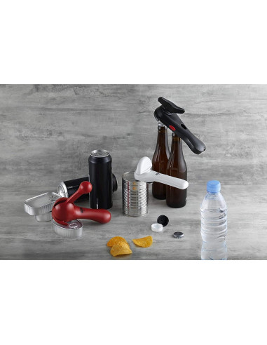 Abrelatas Automático Kuhn Rikon 5-en-1 Negro 22.86 cm