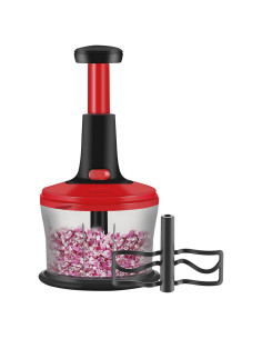 Picador de Verduras Manual Sonrisa Mamá 1.2L Rojo ABS
