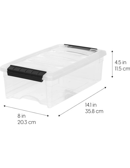 Contenedores de Almacenamiento IRIS USA 6 Qt - Paquete de 10 Contenedores de Almacenamiento IRIS USA 6 Qt - Paquete de 10