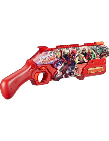 Blaster Nerf Marvel Deadpool con 16 Accu-Rounds 14+ Blaster Nerf Marvel Deadpool con 16 Accu-Rounds 14+