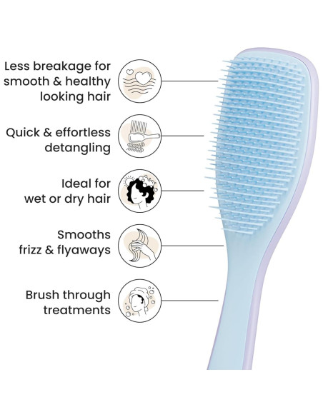 Cepillo Desenredante Tangle Teezer Húmedo y Seco Azul Nube Lila Cepillo Desenredante Tangle Teezer Húmedo y Seco Azul Nube Lila