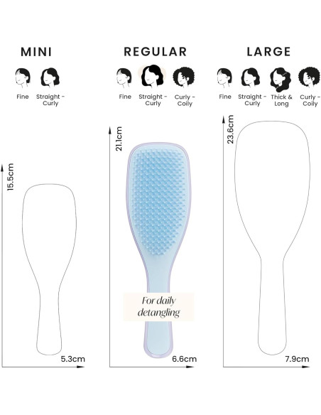 Cepillo Desenredante Tangle Teezer Húmedo y Seco Azul Nube Lila Cepillo Desenredante Tangle Teezer Húmedo y Seco Azul Nube Lila