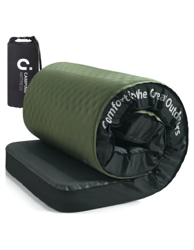 Colchón de Camping Cymula 190x76 cm Autoinflable 4 cm Espuma