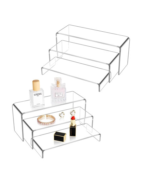 Soportes de Exhibición Acrílicos Jolboldy 6pcs Transparente Soportes de Exhibición Acrílicos Jolboldy 6pcs Transparente