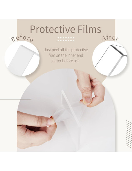 Soportes de Exhibición Acrílicos Jolboldy 6pcs Transparente Soportes de Exhibición Acrílicos Jolboldy 6pcs Transparente