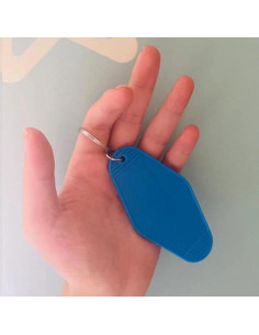 Llavero de Casa de Playa Azul para Adultos Unisex 2