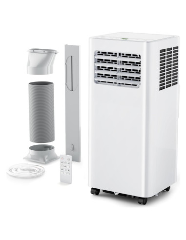 Aire Acondicionado Portátil EUHOMY 8,000 BTU 3 en 1 con Control Remoto