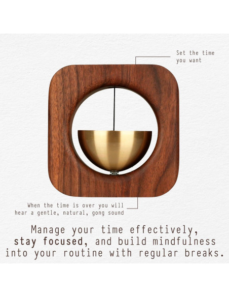 Temporizador Pomodoro de Madera the dot 9x9 cm para Productividad Temporizador Pomodoro de Madera the dot 9x9 cm para Productividad